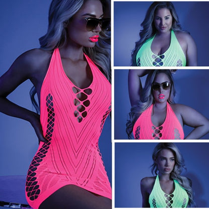 THRILL OF THE NIGHT NEON DRESS