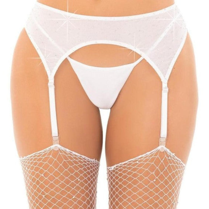 Cloud 9 Lingerie | Sexy Lingerie Store in Corpus Christi | BLACK RHINESTONE GARTERBELT