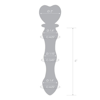 Cloud 9 Lingerie | Adult Toy Store in Corpus Christi | GLAS 8" SWEETHEART GLASS DILDO