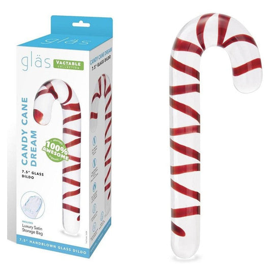 Cloud 9 Lingerie | Adult Toys for Christmas in Corpus Christi | CANDY CANE DREAM GLASS DILDO