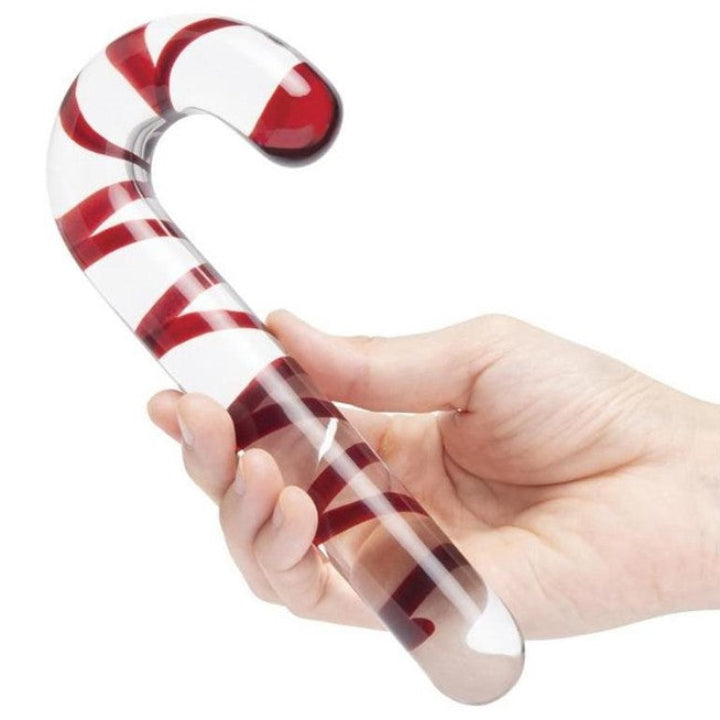Cloud 9 Lingerie | Adult Toys for Christmas in Corpus Christi | CANDY CANE DREAM GLASS DILDO