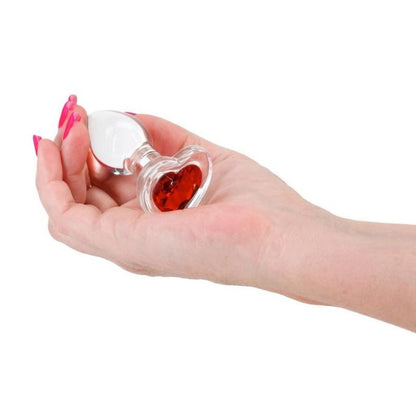 Cloud 9 Lingerie | Sex Toys in Corpus Christi | CRYSTAL HEART GEM GLASS BUTT PLULG