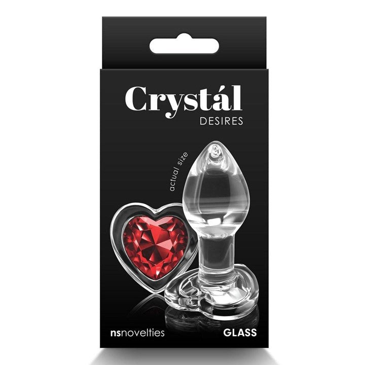 Cloud 9 Lingerie | Sex Toys in Corpus Christi | CRYSTAL HEART GEM GLASS BUTT PLULG