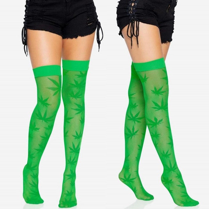 Cloud 9 Lingerie | Sexy Hosiery in Corpus  Christi | BLACK 420 THIGH HIGH STOCKINGS