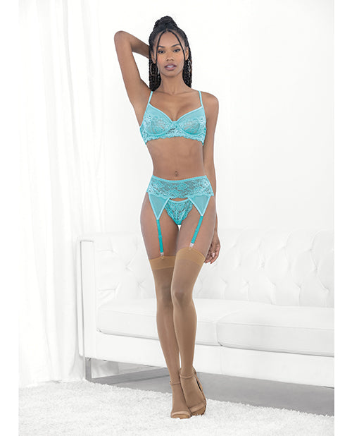 MALIBU BLUE LACE GARTER SET