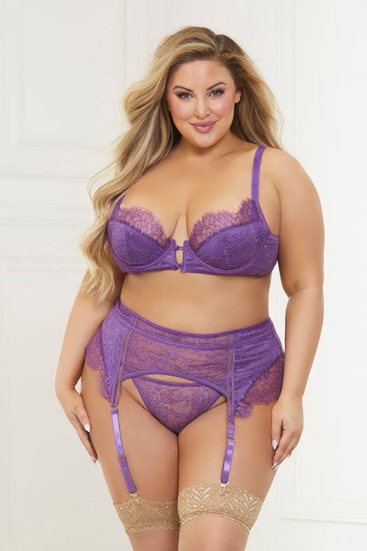 VIOLET TEMPTRESS GARTER SET