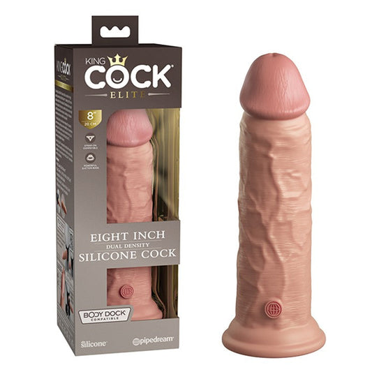 Cloud 9 Lingerie | Adult Toys in Corpus Christi | KING COCK 8-INCH DUAL DENSITY SILICONE DONG