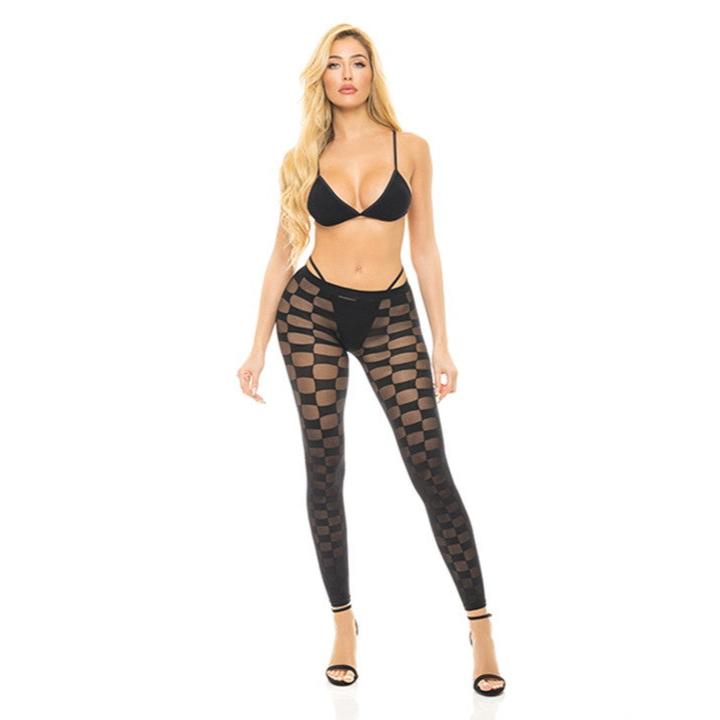 Cloud 9 Lingerie | Sexy Lingerie Store in Corpus Christi | 2-PIECE CHERED LEGGINGS SET