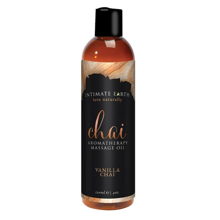 Cloud 9 Lingerie | Massage Oils & Lotions in Corpus Christi | INTIMATE EARTH VANILLA CHAI AROMATHERAPY MASSAGE OIL