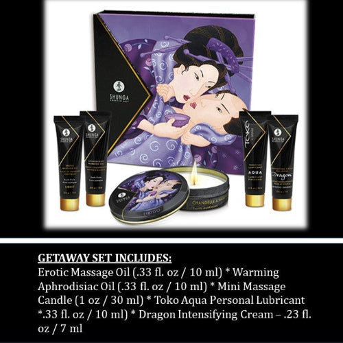 Cloud 9 Lingerie | Sensual Oils  & Lotions in Corpus Christi | SHUNGA GETAWAY GIFT SET