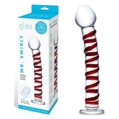 Cloud 9 Lingerie | Adult Toy Store in Corpus Christi | MR. SWIRLY 8-INCH GLASS DILDO