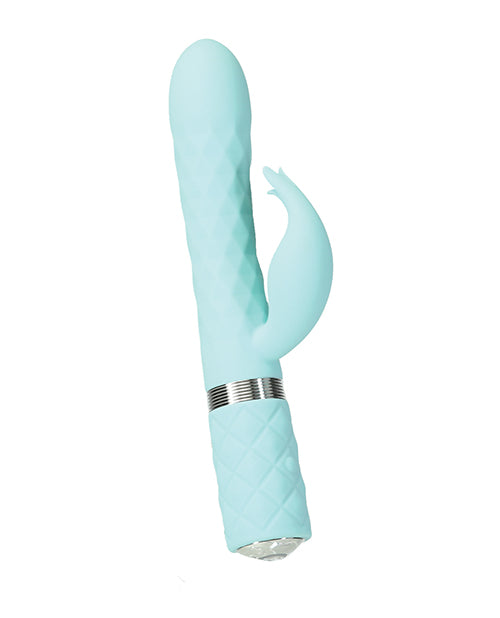 Cloud 9 Lingerie | Adult Toys in Corpus Christi | PILLOW TALK LIVELY RABBIT VIBRATOR | Teal Blue