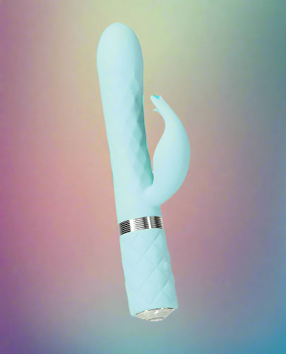 Cloud 9 Lingerie | Adult Toys in Corpus Christi | PILLOW TALK LIVELY RABBIT VIBRATOR | Teal Blue