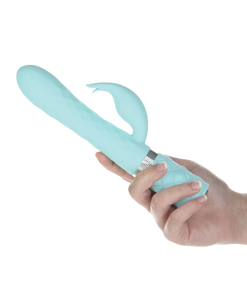 Cloud 9 Lingerie | Adult Toys in Corpus Christi | PILLOW TALK LIVELY RABBIT VIBRATOR | Teal Blue