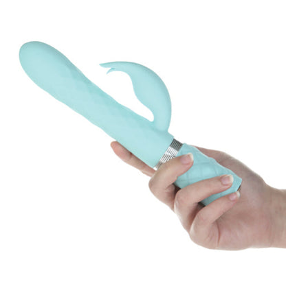 Cloud 9 Lingerie | Adult Toys in Corpus Christi | PILLOW TALK LIVELY RABBIT VIBRATOR | Teal Blue