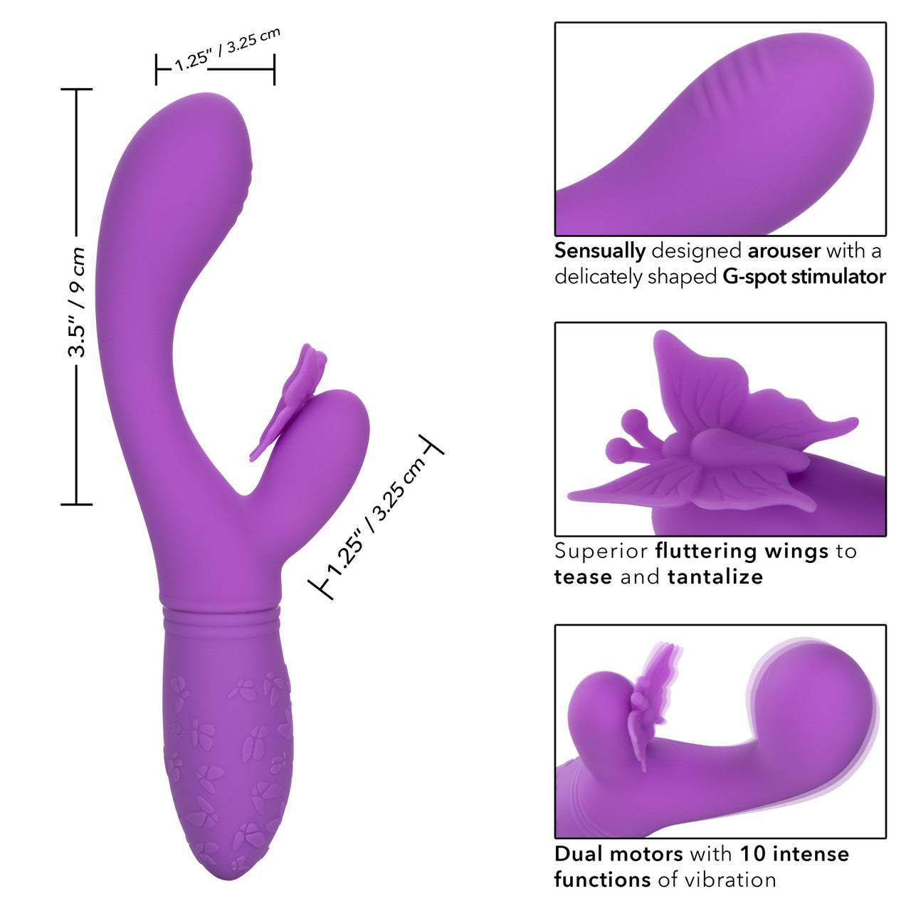 Cloud 9 Lingerie | Corpus Christi Adult Toys | BUTTERFLY FLUTTER KISS VIBRATOR 