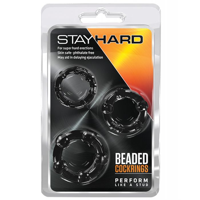 Cloud 9 Lingerie | Adult Toy Store in Corpus Christi | STAY HARD BEADED COCK RINGS