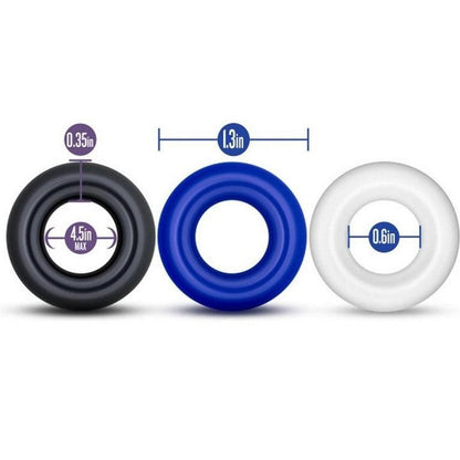 Cloud 9 Lingerie | Adult Toys for Men in Corpus Christi | Stay Hard donut rings packaging with three rings displayed in front.