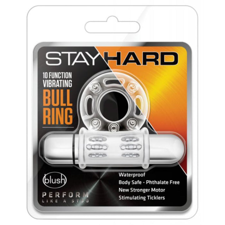 Cloud 9 Lingerie | Adult Toy Store for Men | STAY HARD 10 FUNCTION VIBRATING COCK RING
