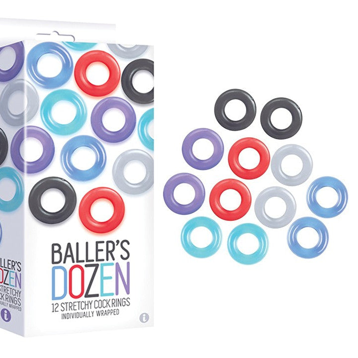 Cloud 9 Lingerie | Adult Toys for Men in Corpus Christi | BALLER'S DOZEN COCK RINGS