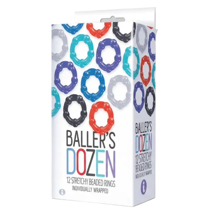 Cloud 9 Lingerie | Adult Toy Store for Men in Corpus Christi | BALLER'S DOZEN BEADED COCK RING
