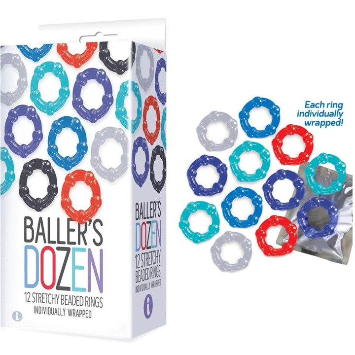 Cloud 9 Lingerie | Adult Toys for Men in Corpus Christi | BALLER'S DOZEN COCK RINGS
