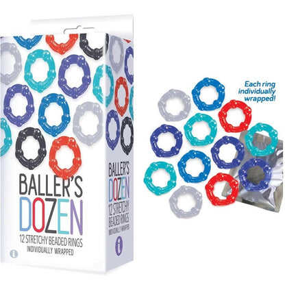 Cloud 9 Lingerie | Adult Toys for Men in Corpus Christi | BALLER'S DOZEN COCK RINGS
