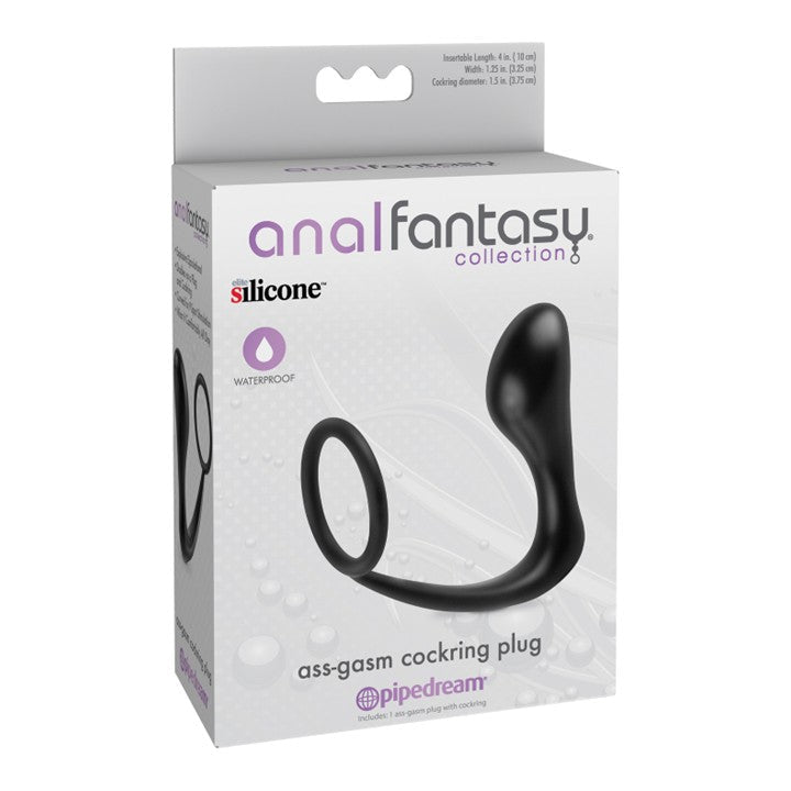 Cloud 9 Lingerie | Sex Toys for Men in Corpus Christi | ANAL FANTASY ASS GASM VIBRATING PLUG WITH COCKRING