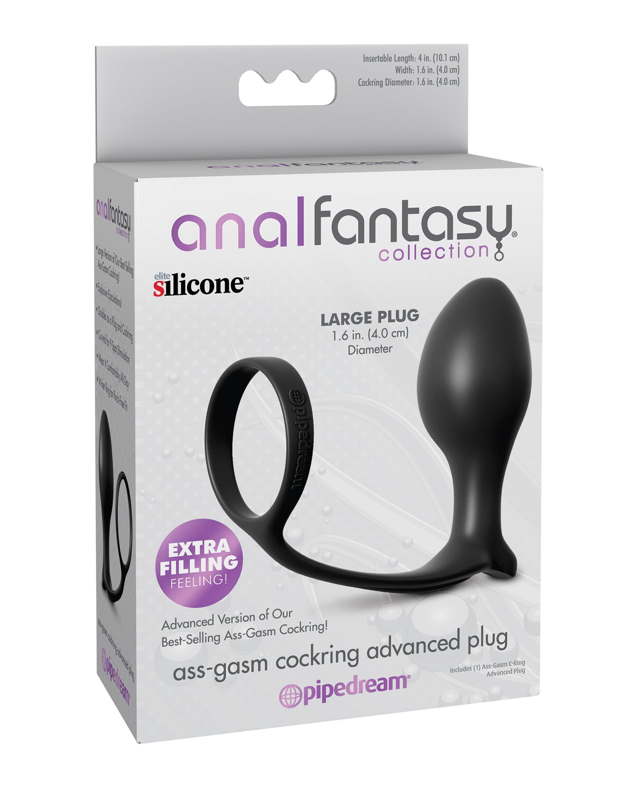 ASS-GASM ADVANCED COCK RING WITH PLUG