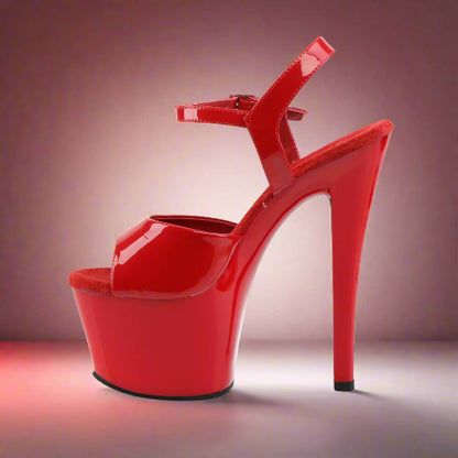 Cloud 9 Lingerie | Sexy Stripper Shoes in Corpus Christi | 7-INCH RED PLATFORM SHOES