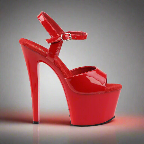 Cloud 9 Lingerie | Sexy Stripper Shoes in Corpus Christi | 7-INCH RED PLATFORM SHOES