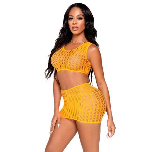 Cloud 9 Lingerie | Sexy Lingerie in Corpus Christi | CROCHET NET SKIRT SET