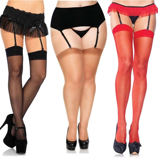 Cloud 9 Lingerie | Sexy Miss & Plus Size Lingerie in Corpus Christi | SHEER THIGH HIGH STOCKINGS