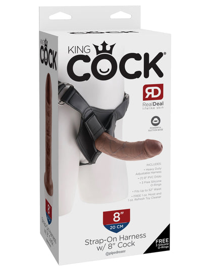 KING COCK 8-INCH STRAP-ON SET