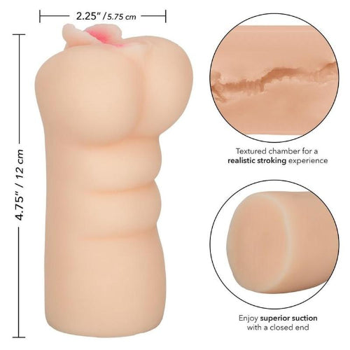 Perfect look, perfect feel almost like the real thing! Amazingly life like design means the ultimate in sensual pleasure. With this deliciously silky, plush experience, you will want more, and more.

Features:

Ideal for first time and experienced users