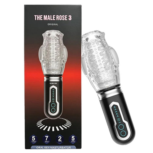 Cloud 9 Lingerie | Adult Toys for Men in Corpus Christi  | MALE ROSE 3 THRUSTING, ROTATING, VIBRATING MASTURBATOR