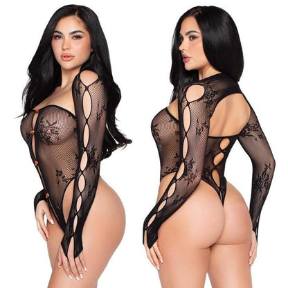 Cloud 9 Lingerie | Erotic Lingerie Store in Corpus Christi | BLACK KEYHOLE NET TEDDY