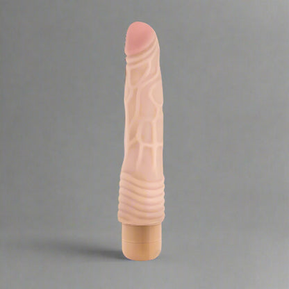 FLESH TONE VIBRATING DILDO