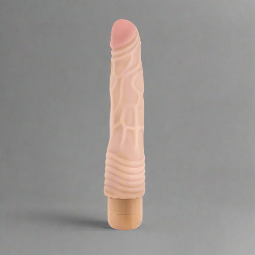 FLESH TONE VIBRATING DILDO