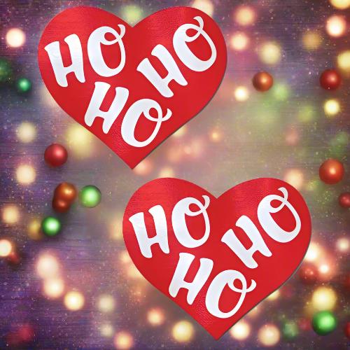 Cloud 9 Lingerie | Sexy Christmas Lingerie | HO HO HO  HEART SHAPE XMAS PASTIES