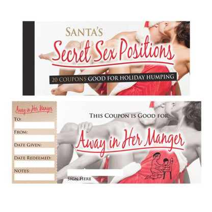 Cloud 9 Lingerie | Sexy Chrstimas Lingerie & Gifts | SANTA'S SECRET SEX POSITIONS COUPON BOOK