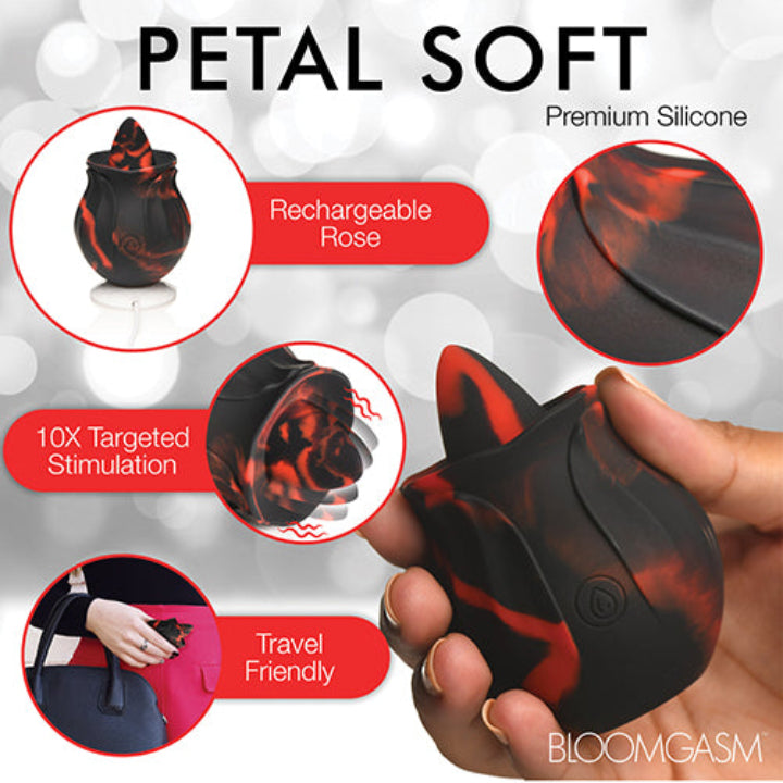 Cloud 9 Lingerie | Adult Toy Store for Loves | Bloomgasm Black Kiss 10X Rimming Clit Stimulator - Black