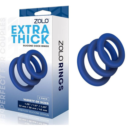 Cloud 9 Lingerie | Adult Toys for Men in Corpus Christi | ZOLO EXTRA THICK SILICONE COCK RINGS