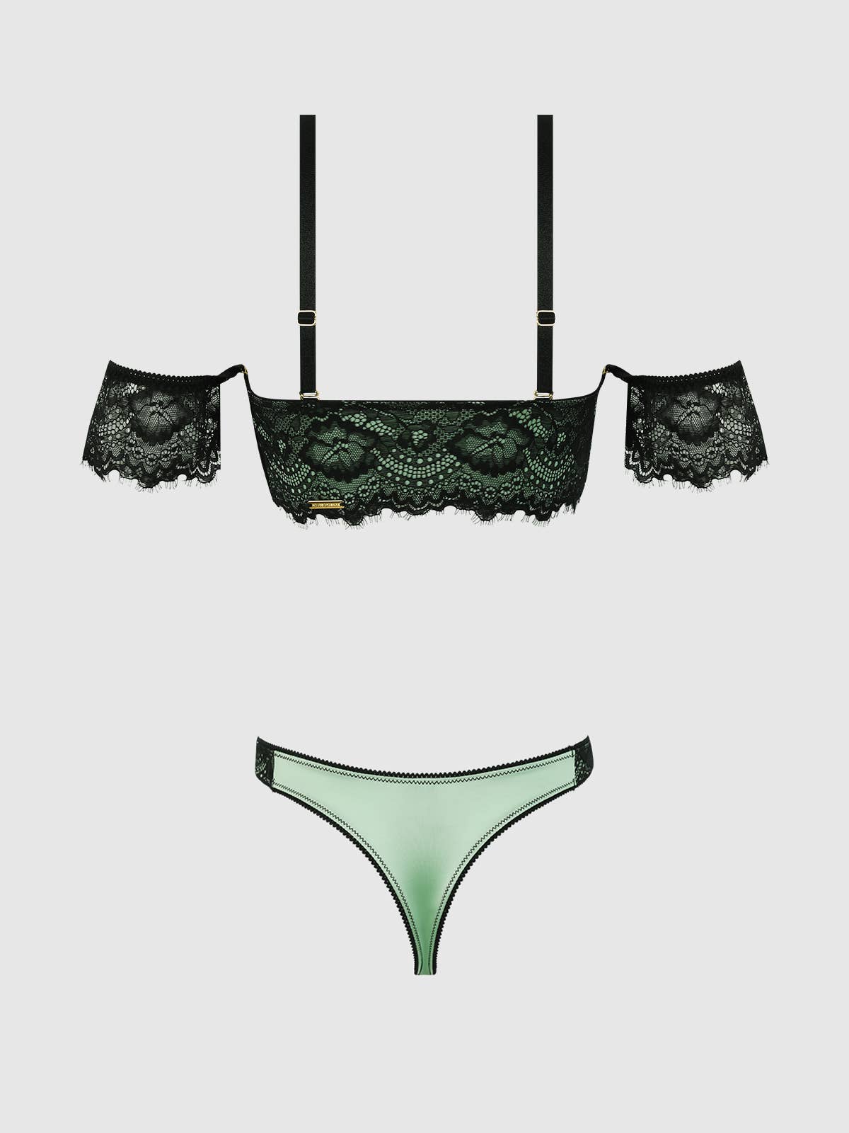 LARA LACE STRAPLESS PUSH UP BRA & TANGA SET