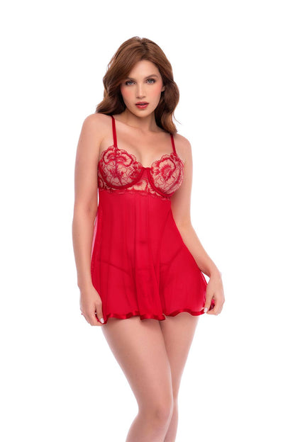 7648 Babydoll with matching Thong