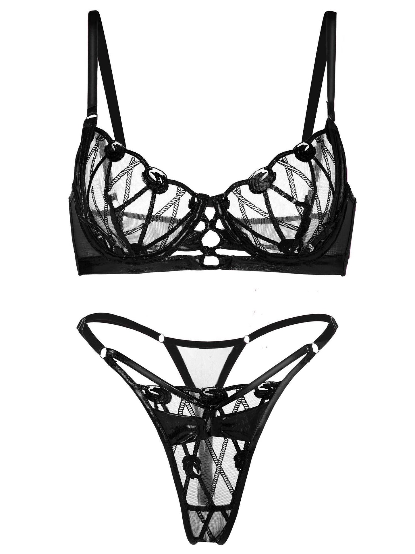 Opulent Magenta Fantasy Lingerie Set