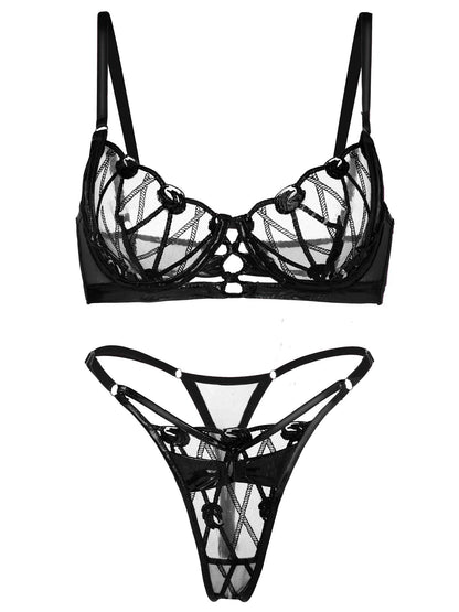 Opulent Magenta Fantasy Lingerie Set