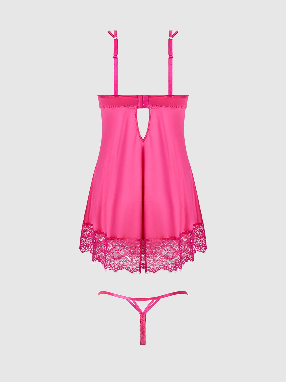 ISSADORA LACE OPENABLE CUP BABYDOLL & G-STRING SET