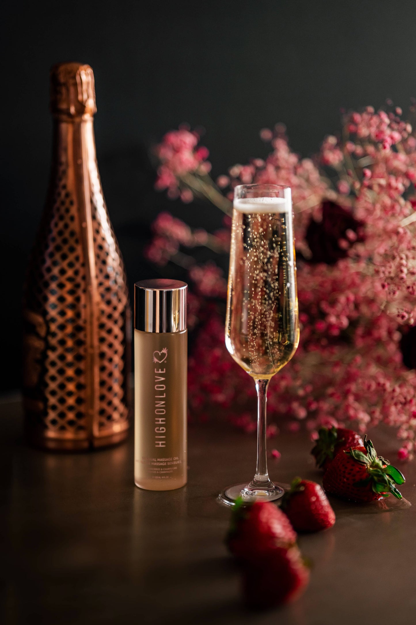 Sensual Massage Oil - Strawberries & Champagne